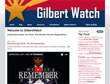 Tablet Screenshot of gilbertwatch.com